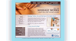 Desktop Screenshot of massageworksfwb.com
